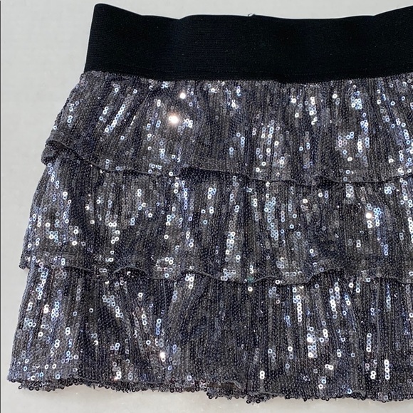 1989 Place Girls Sequin Silver Skirt Size 8 - Picture 2 of 4